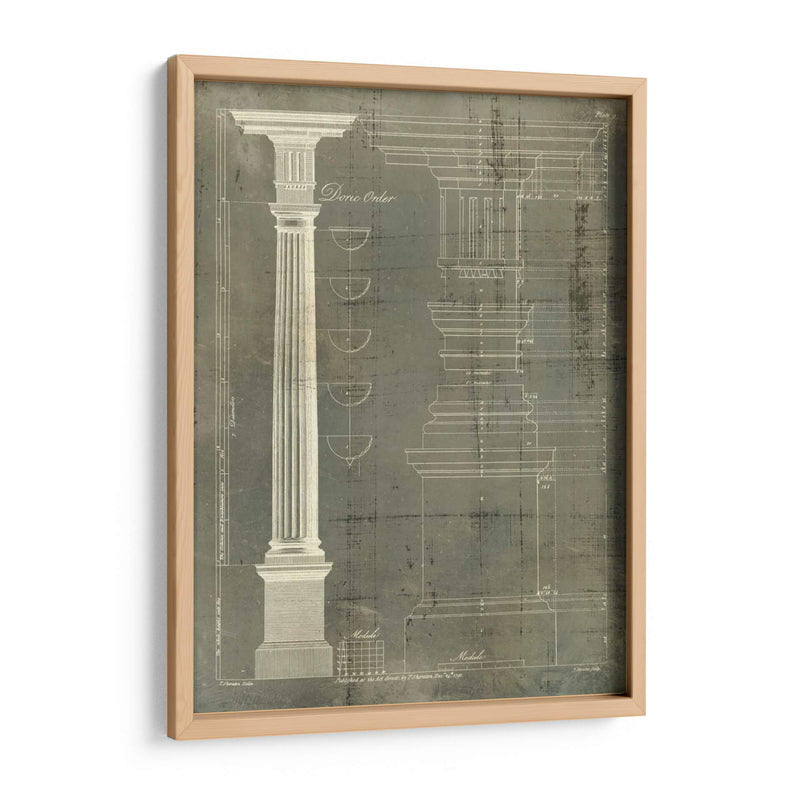 Columna Blueprint Iv - Thomas Sheraton | Cuadro decorativo de Canvas Lab