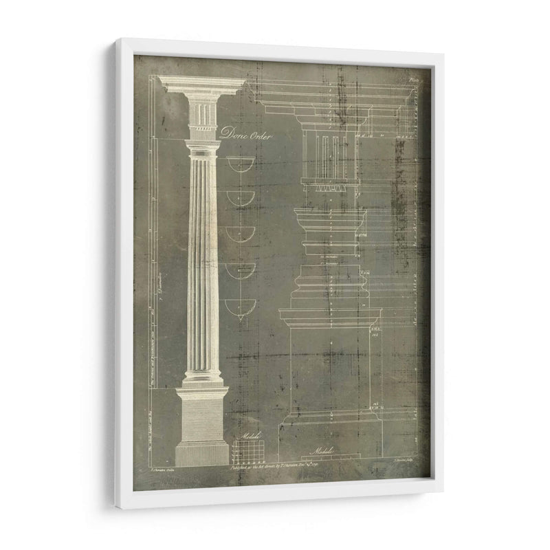 Columna Blueprint Iv - Thomas Sheraton | Cuadro decorativo de Canvas Lab