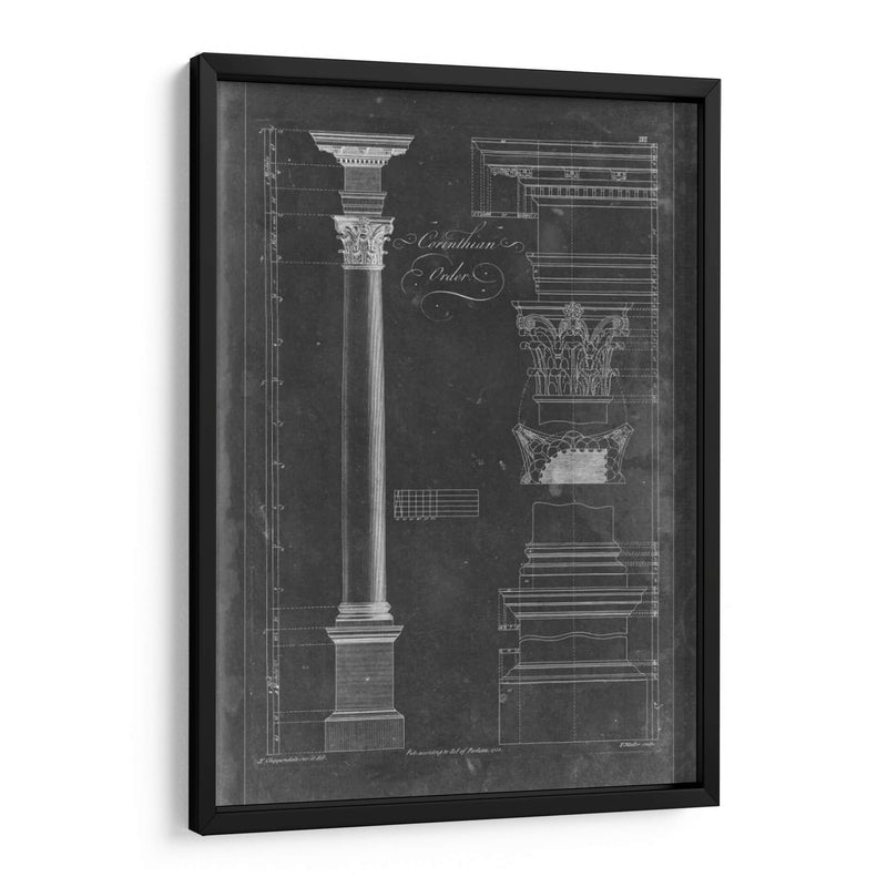 Corintio Pedido Blueprint - Thomas Chippendale | Cuadro decorativo de Canvas Lab