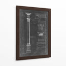 Corintio Pedido Blueprint - Thomas Chippendale | Cuadro decorativo de Canvas Lab