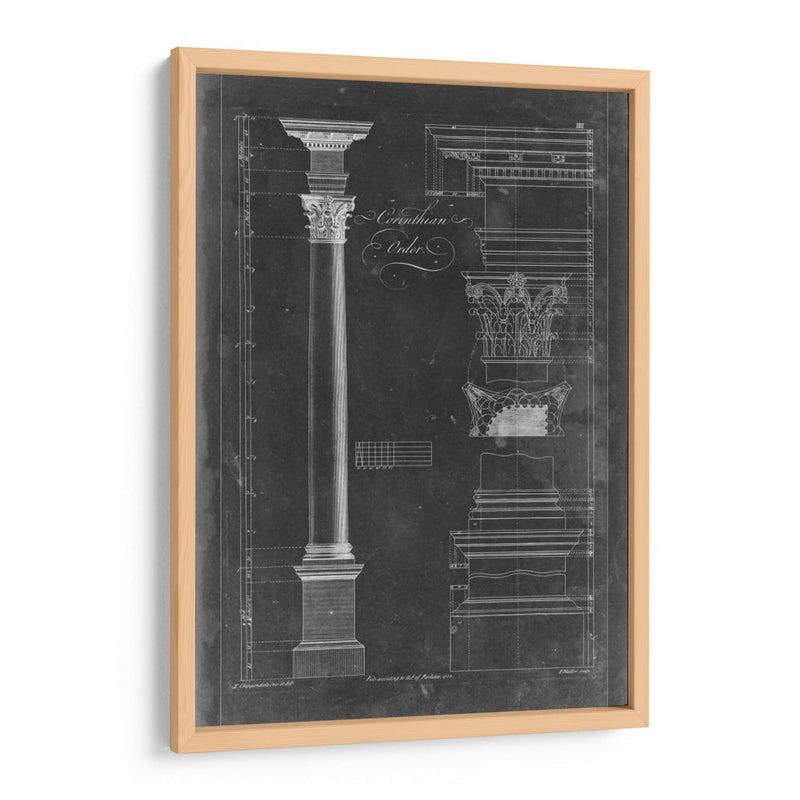 Corintio Pedido Blueprint - Thomas Chippendale | Cuadro decorativo de Canvas Lab