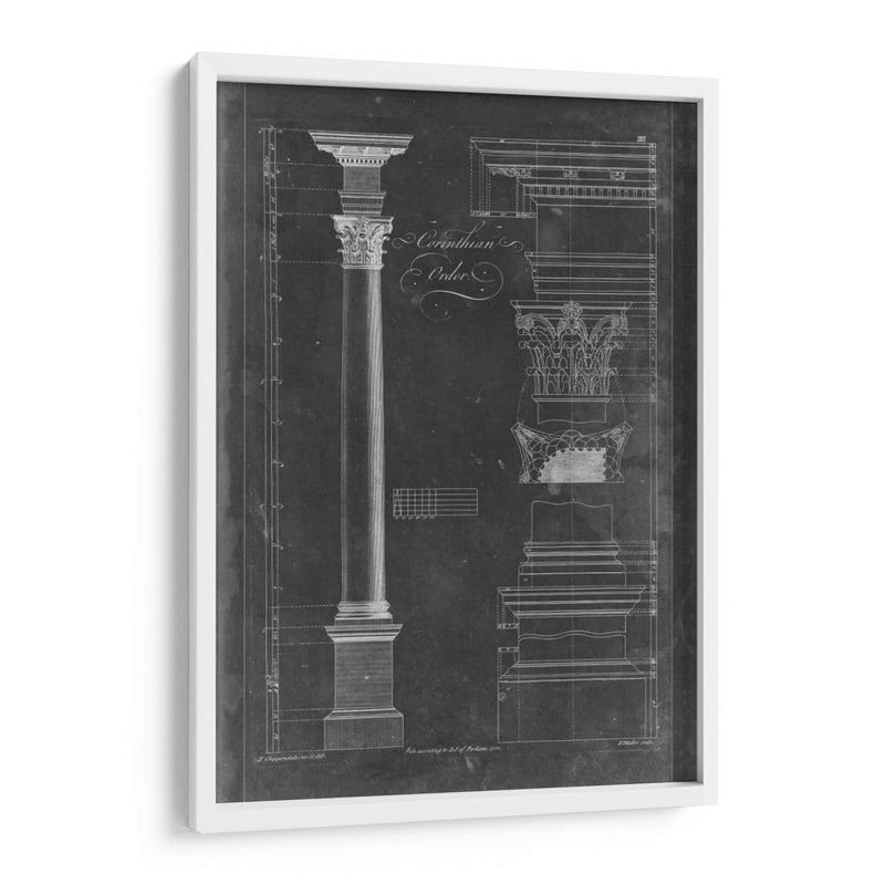 Corintio Pedido Blueprint - Thomas Chippendale | Cuadro decorativo de Canvas Lab