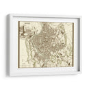 Mapa Sepia De Roma - Vision Studio | Cuadro decorativo de Canvas Lab