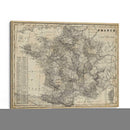 Mapa Antiguo De Francia - Vision Studio | Cuadro decorativo de Canvas Lab