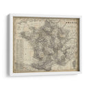 Mapa Antiguo De Francia - Vision Studio | Cuadro decorativo de Canvas Lab