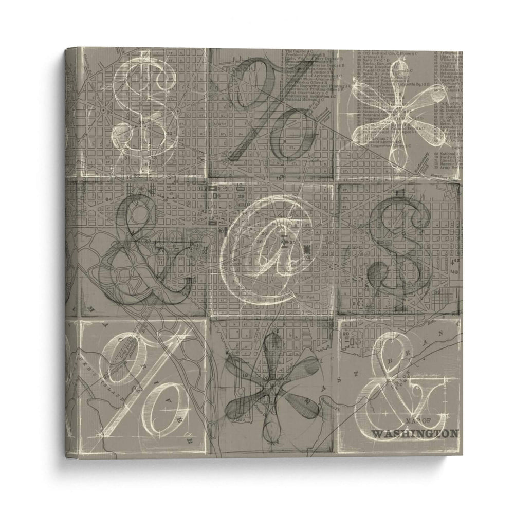 Colección De Bocetos De Oficina A - Ethan Harper | Cuadro decorativo de Canvas Lab