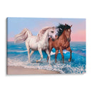 Cabalgando en la playa | Cuadro decorativo de Canvas Lab