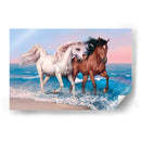 Cabalgando en la playa | Cuadro decorativo de Canvas Lab