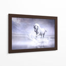 Caballo blanco en su universo | Cuadro decorativo de Canvas Lab