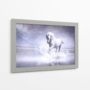 Caballo blanco en su universo | Cuadro decorativo de Canvas Lab