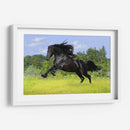 Caballo negro | Cuadro decorativo de Canvas Lab