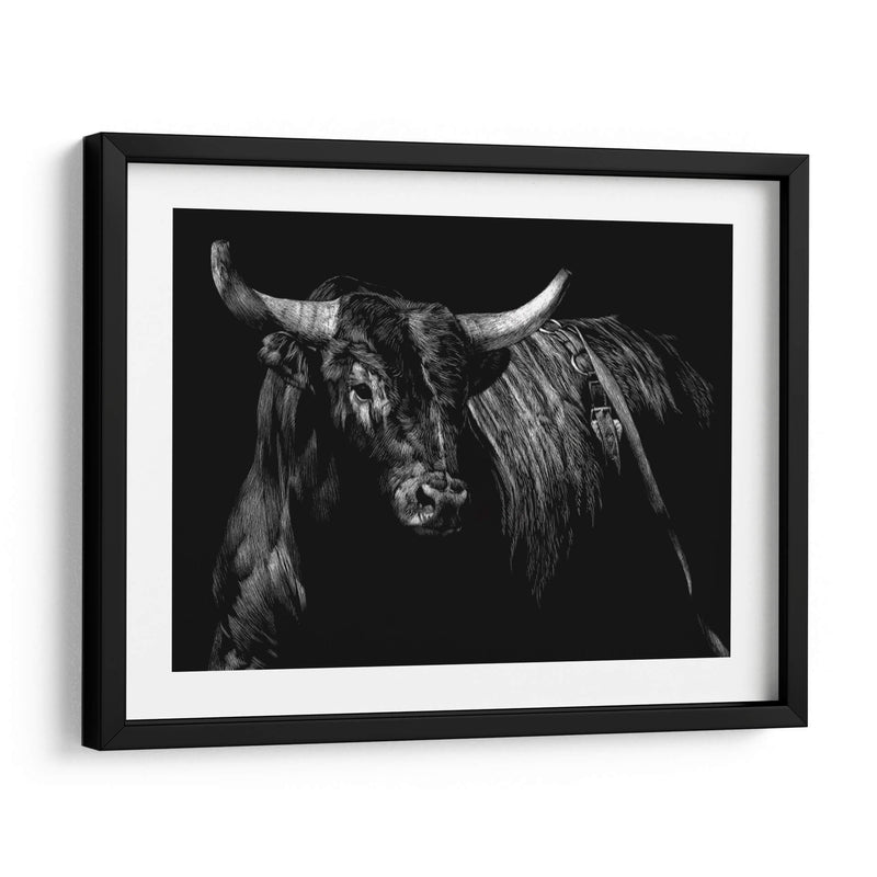 Brindle Rodeo Bull - Julie T. Chapman | Cuadro decorativo de Canvas Lab