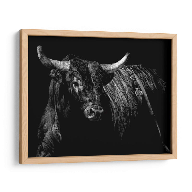 Brindle Rodeo Bull - Julie T. Chapman | Cuadro decorativo de Canvas Lab