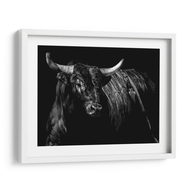 Brindle Rodeo Bull - Julie T. Chapman | Cuadro decorativo de Canvas Lab