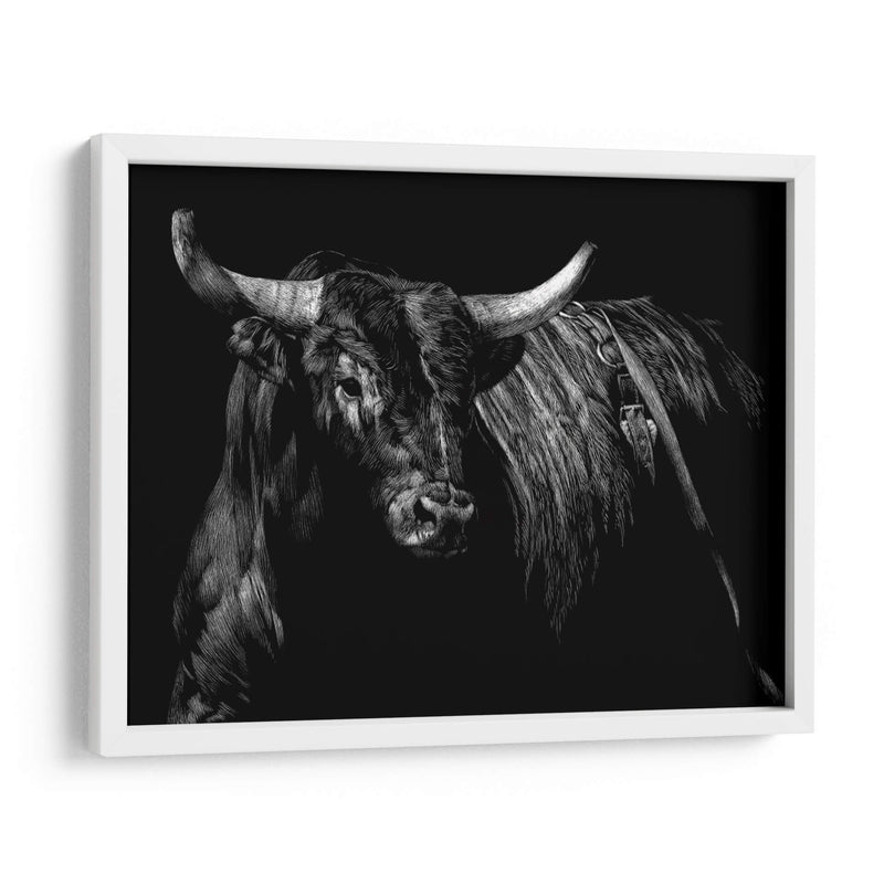 Brindle Rodeo Bull - Julie T. Chapman | Cuadro decorativo de Canvas Lab