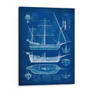 Blueprint De La Nave I - Studio W | Cuadro decorativo de Canvas Lab