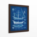 Blueprint De La Nave I - Studio W | Cuadro decorativo de Canvas Lab