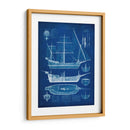 Blueprint De La Nave I - Studio W | Cuadro decorativo de Canvas Lab