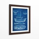 Buque Blueprint Ii - Studio W | Cuadro decorativo de Canvas Lab
