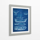 Buque Blueprint Ii - Studio W | Cuadro decorativo de Canvas Lab