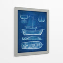 Buque Blueprint Ii - Studio W | Cuadro decorativo de Canvas Lab