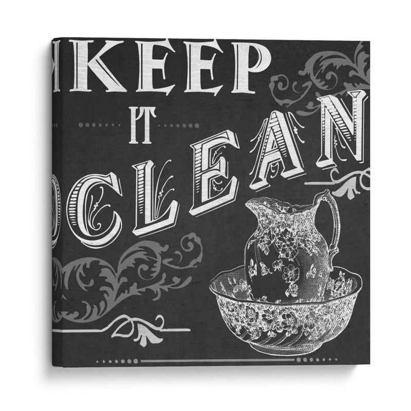 Signos De Baño De Pizarra Iv - June Erica Vess | Cuadro decorativo de Canvas Lab