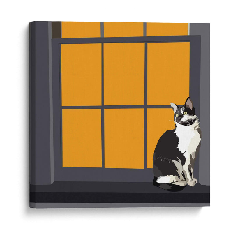 Gato En Un Alféizar De La Ventana I - Emily Kalina | Cuadro decorativo de Canvas Lab