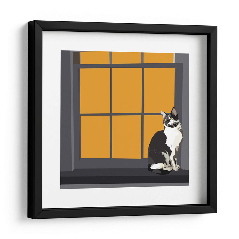 Gato En Un Alféizar De La Ventana I - Emily Kalina | Cuadro decorativo de Canvas Lab