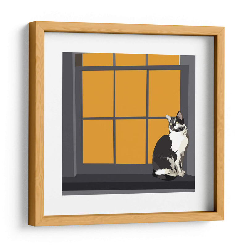 Gato En Un Alféizar De La Ventana I - Emily Kalina | Cuadro decorativo de Canvas Lab