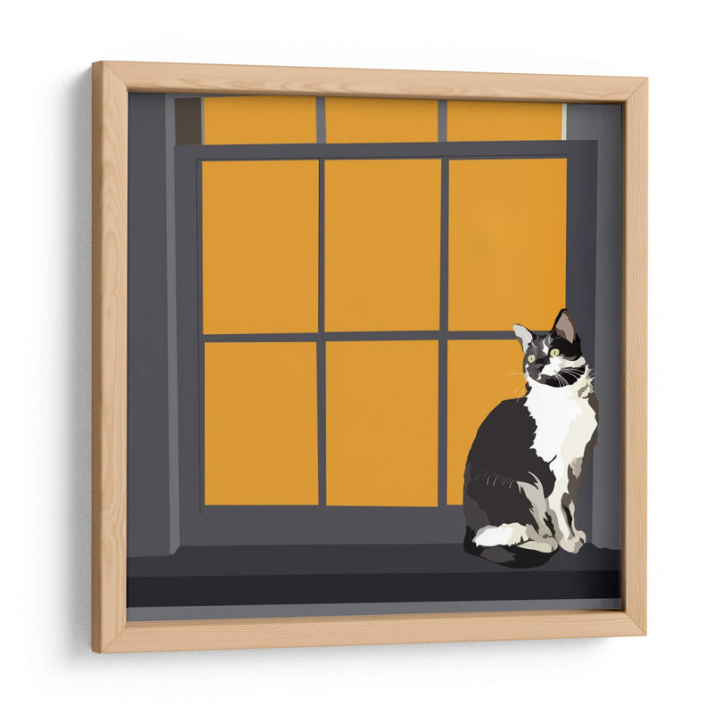 Gato En Un Alféizar De La Ventana I - Emily Kalina | Cuadro decorativo de Canvas Lab