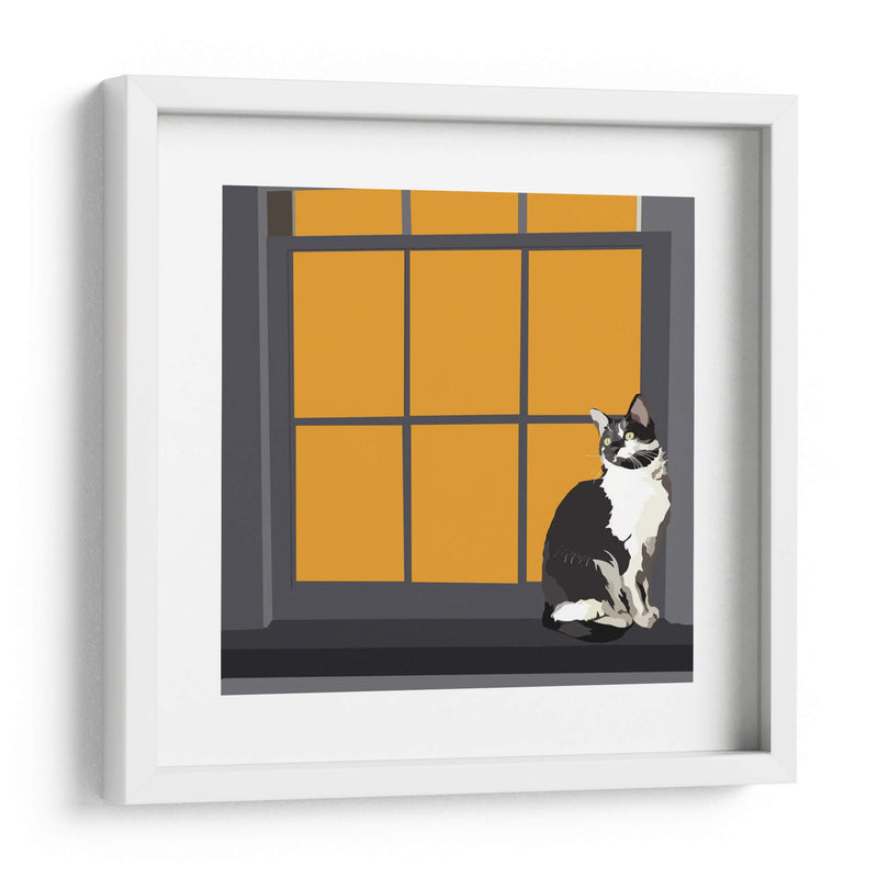 Gato En Un Alféizar De La Ventana I - Emily Kalina | Cuadro decorativo de Canvas Lab