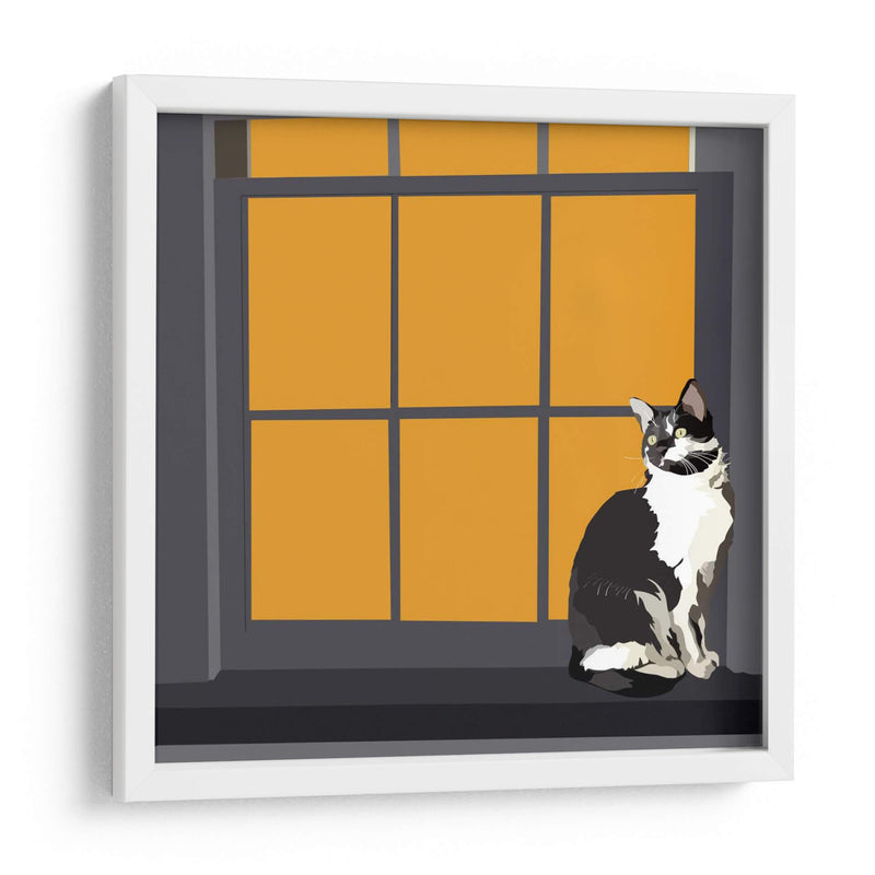 Gato En Un Alféizar De La Ventana I - Emily Kalina | Cuadro decorativo de Canvas Lab