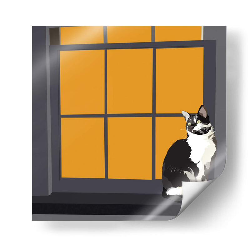 Gato En Un Alféizar De La Ventana I - Emily Kalina | Cuadro decorativo de Canvas Lab