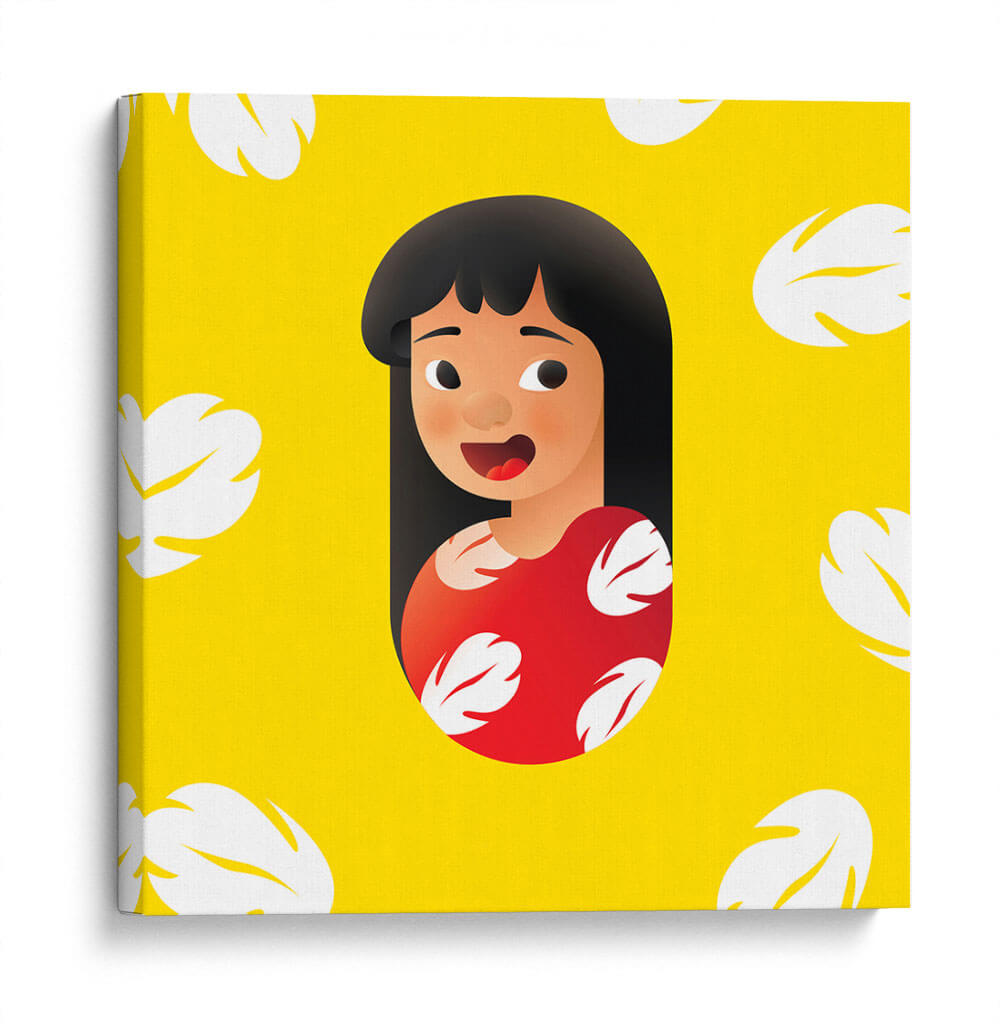 Lilo sobre amarillo | Cuadro decorativo de Canvas Lab