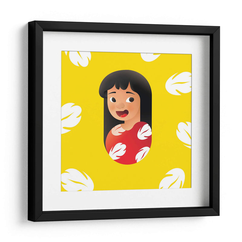 Lilo sobre amarillo | Cuadro decorativo de Canvas Lab