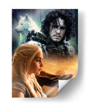 Lobo y dragón | Cuadro decorativo de Canvas Lab