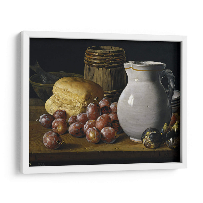 Naturaleza muerta con ciruelas - Luis Meléndez | Cuadro decorativo de Canvas Lab