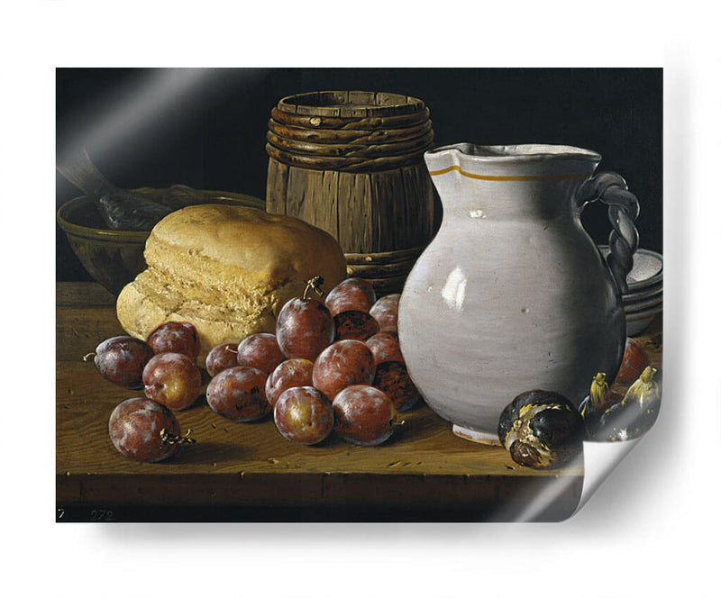 Naturaleza muerta con ciruelas - Luis Meléndez | Cuadro decorativo de Canvas Lab