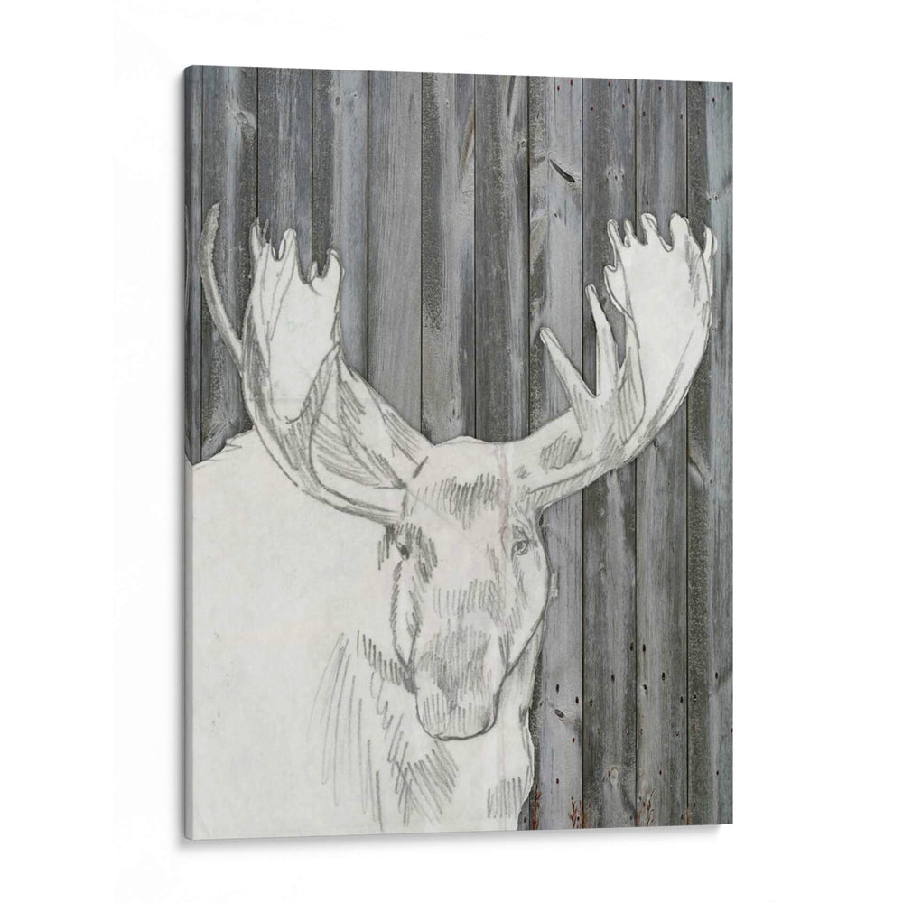 Barnwood Lodge Sketch Ii - Jennifer Goldberger | Cuadro decorativo de Canvas Lab