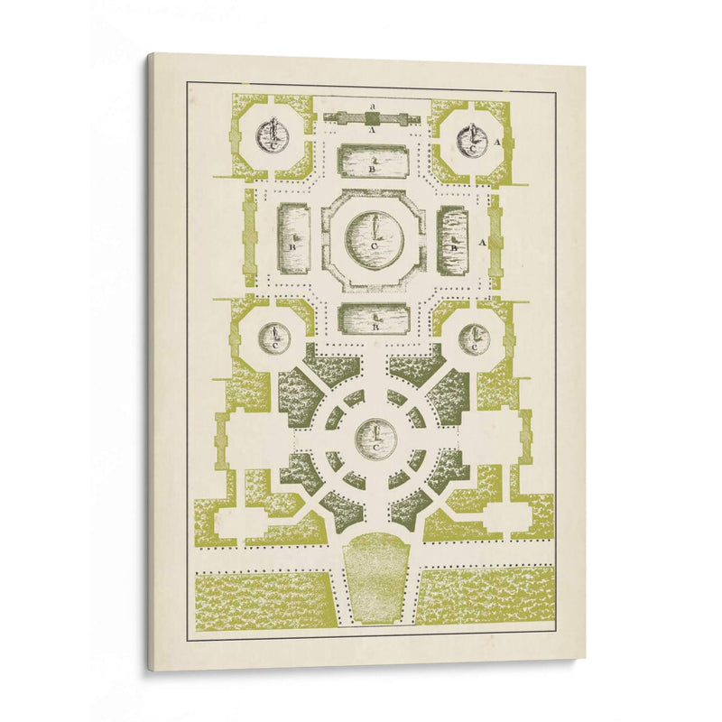 Maze Green Garden Iii - J.F. Blondel | Cuadro decorativo de Canvas Lab