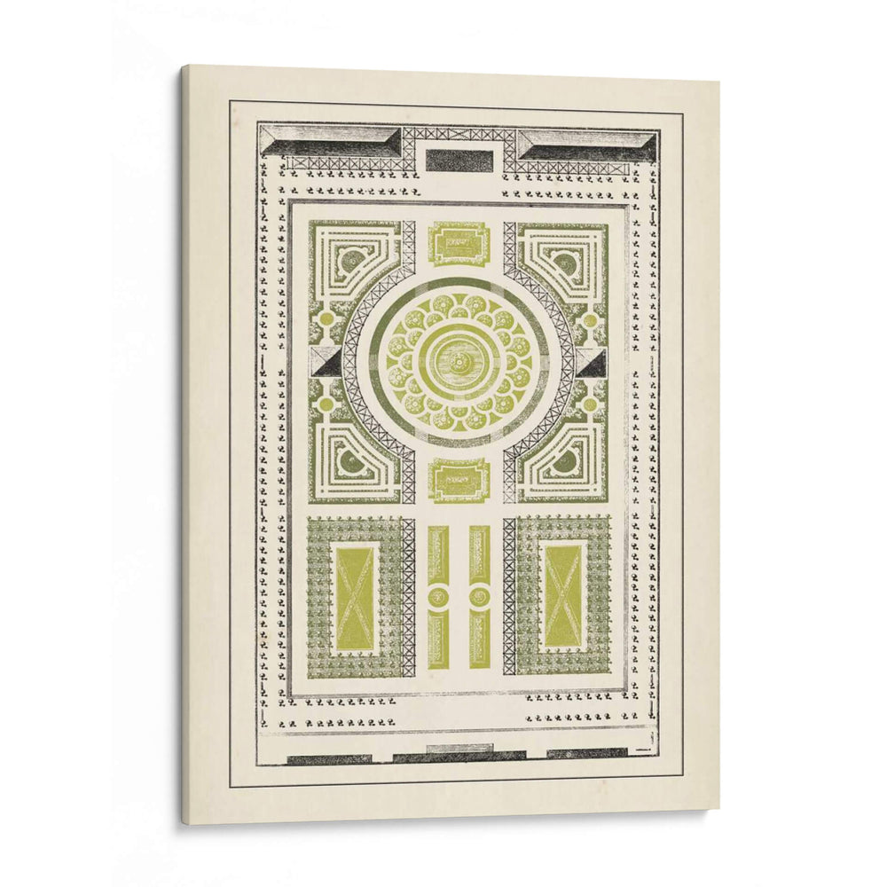 Laberinto De Jardín Verde V - J.F. Blondel | Cuadro decorativo de Canvas Lab