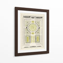 Laberinto De Jardín Verde V - J.F. Blondel | Cuadro decorativo de Canvas Lab