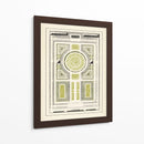 Laberinto De Jardín Verde V - J.F. Blondel | Cuadro decorativo de Canvas Lab