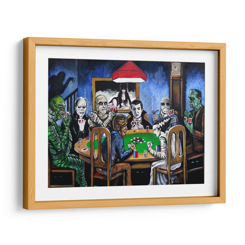 Old school horror poker | Cuadro decorativo de Canvas Lab