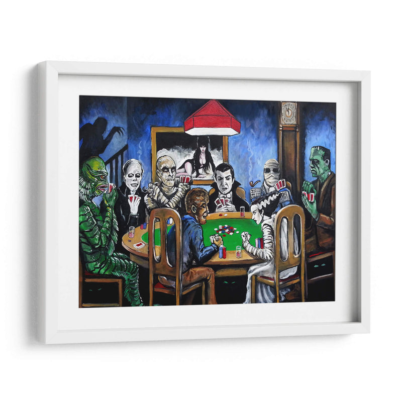 Old school horror poker | Cuadro decorativo de Canvas Lab