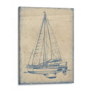 Blueprint Yacht I - Ethan Harper | Cuadro decorativo de Canvas Lab