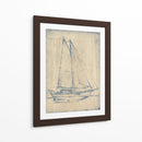 Yacht Blueprint Iii - Ethan Harper | Cuadro decorativo de Canvas Lab
