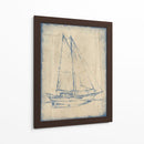 Yacht Blueprint Iii - Ethan Harper | Cuadro decorativo de Canvas Lab