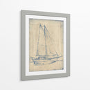 Yacht Blueprint Iii - Ethan Harper | Cuadro decorativo de Canvas Lab