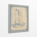 Yacht Blueprint Iii - Ethan Harper | Cuadro decorativo de Canvas Lab